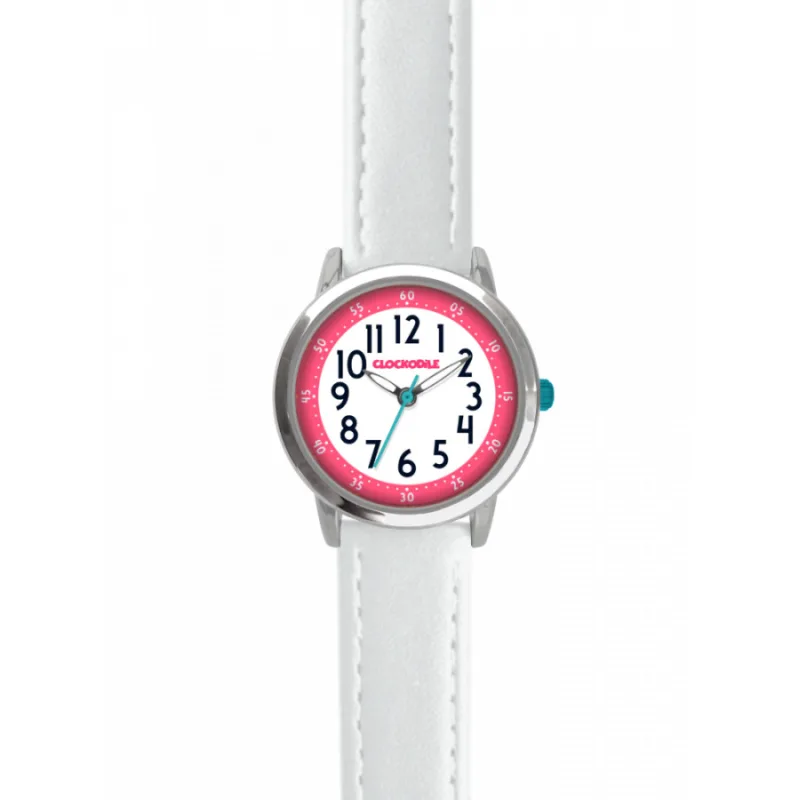 Biele dievčenské detské hodinky CLOCKODILE CWG5076