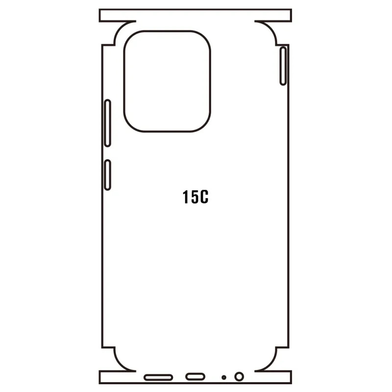 Sunshine Xiaomi Redmi 15C 4G Zadná Hydrogél ochranná fólia Strih: Zadná časť a rám 1, Typ fólie: Číra