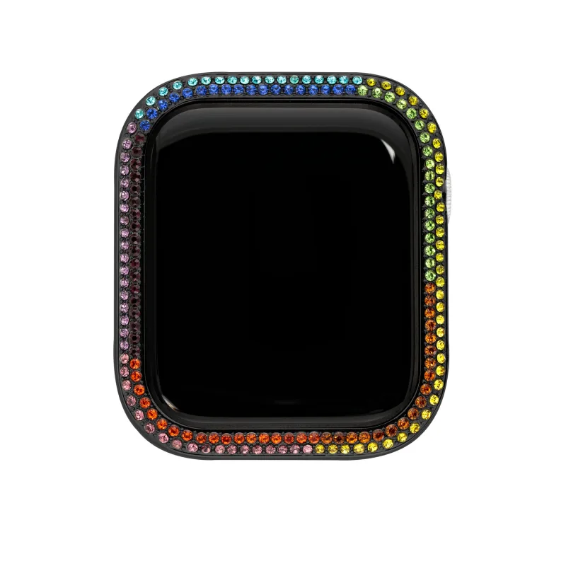 Puzdro Steve Madden pre Apple Watch strieborné so 40 mm kryštálmi