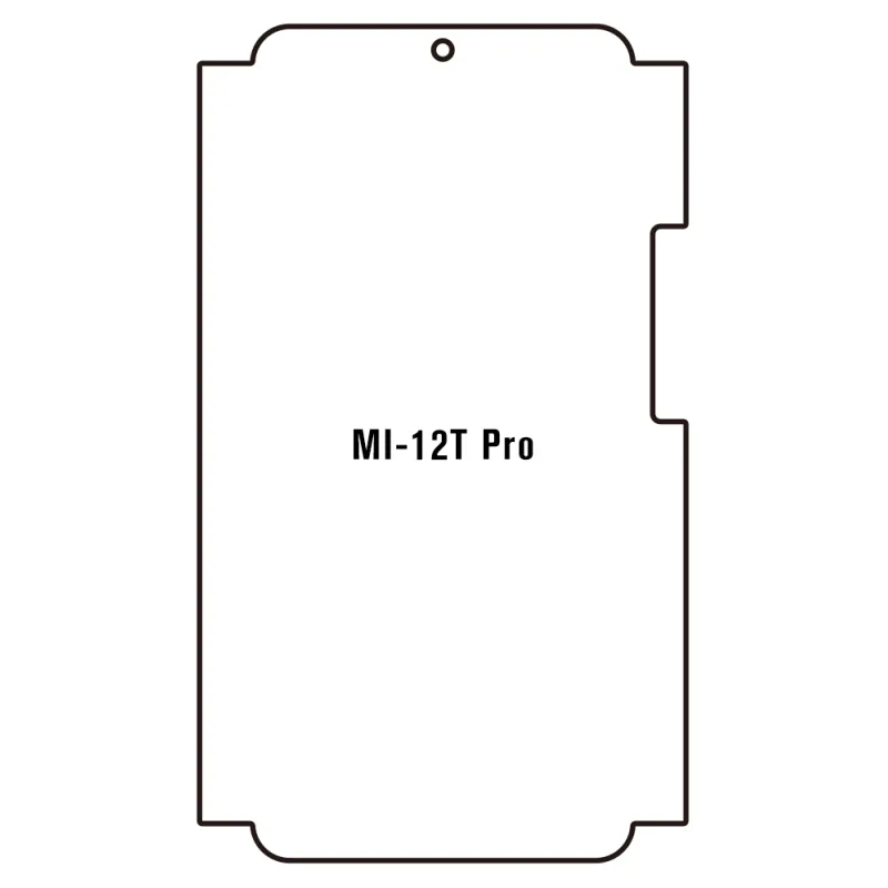 Sunshine Xiaomi 12T Pro Predná Hydrogél ochranná fólia Strih: Predná časť a rám, Typ fólie: Číra