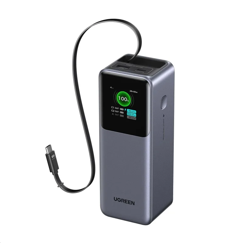 UGREEN powerbanka s rychlým nabíjením 20000mAh 3-port s displejem, Li…