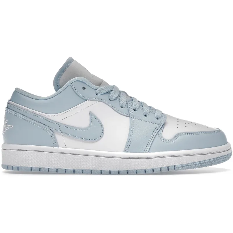 Jordan 1 Low White Ice Blue (Women's) - 40.5