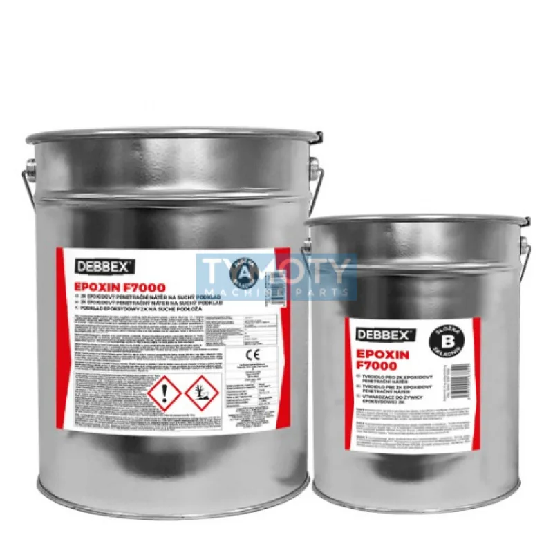 Debbex EPOXIN F7000 - 5 kg transparentný, sada plechoviek