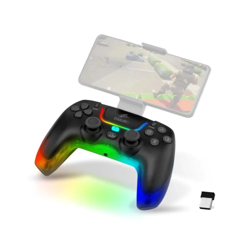 EVOLVEO Ptero2, bezdrôtový & drôtový gamepad pre PC, PS3/ 4/ 5, iOS,…