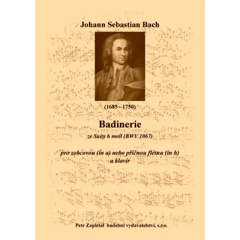 NotaNota Badinerie ze Suity h moll (BWV 1067) - klavírní výtah