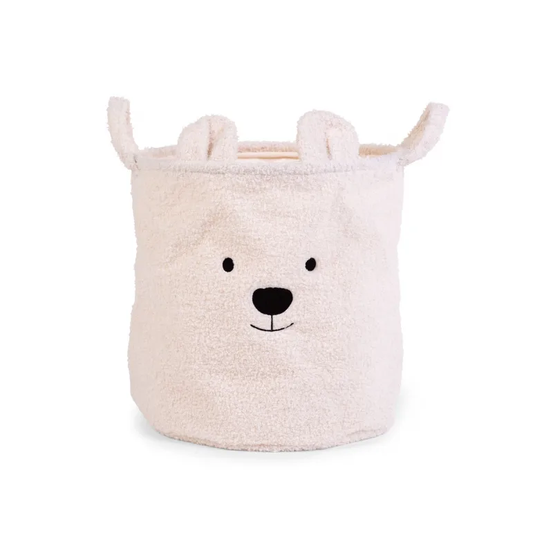 Childhome Kôš na hračky Teddy Off White 40x40x40 cm