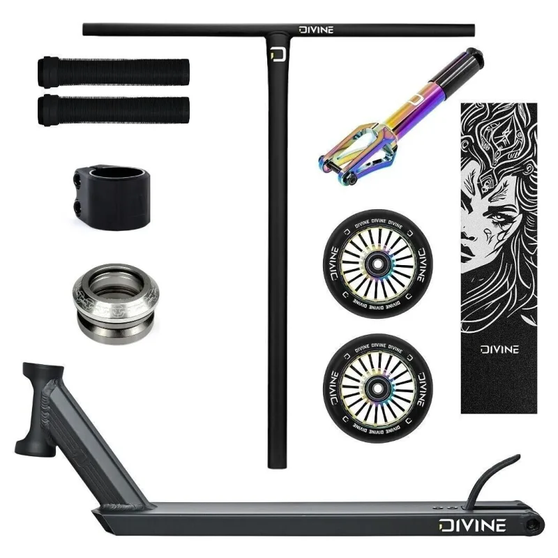 Freestyle kolobežka Custom Divine Zephyr Hybrid 500 mm CrMo HIC čierna