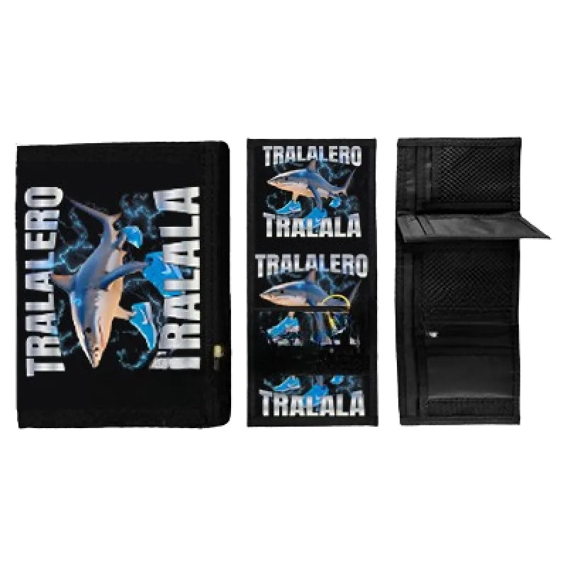 Tralalero Tralala Black Motive Italian Brainrot (peňaženka)
