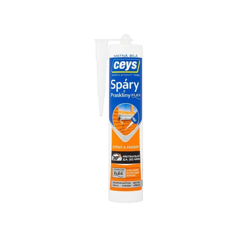 Ceys Akrylátový Tmel na škáry a praskliny, matne biely, 280 ml