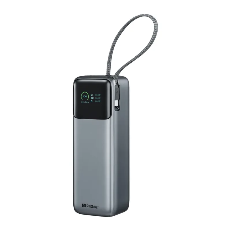 NONAME Sandberg All-in1 Powerbank 27000 mAh PD 240W, powerbanka s USB-C kabelem, černá 421-31
