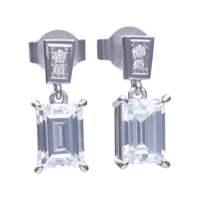 Dámske Náušnice DIAMONFIRE DÁMSKE 6220601082 (3CM )