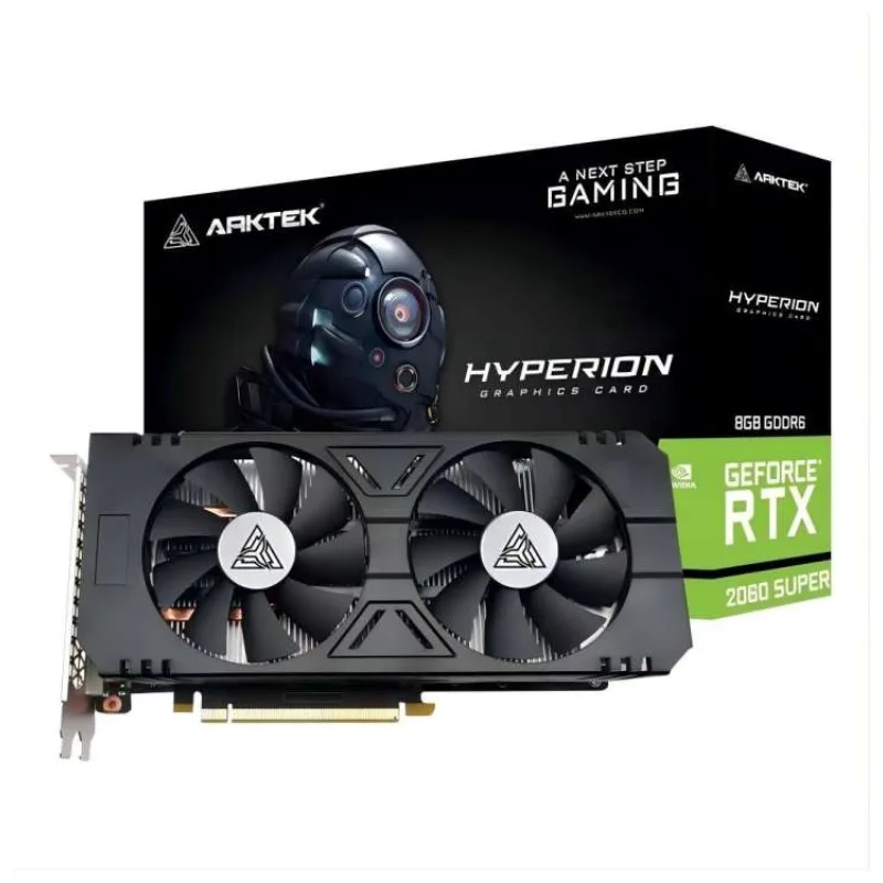 ARKTEK VGA NVIDIA GeForce RTX 2060 Super Hyperion 8GB, RTX 2060 Super, 8GB GDDR6, 1xDP, 1xHDMI, 1xDVI (AKN2060SD6S8GH1)