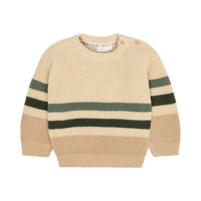 Little Dutch Svetrík pletený Warm Taupe veľ. 80