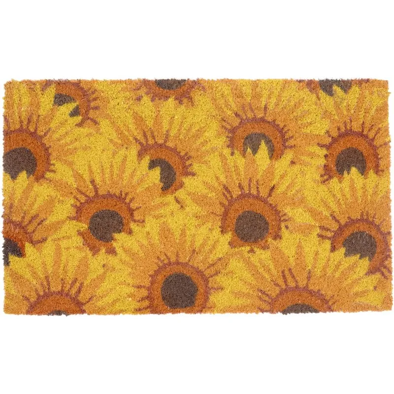 Rohožka MagicHome, pred dvere, Sunflowers, kokos/pvc, 45x75 cm