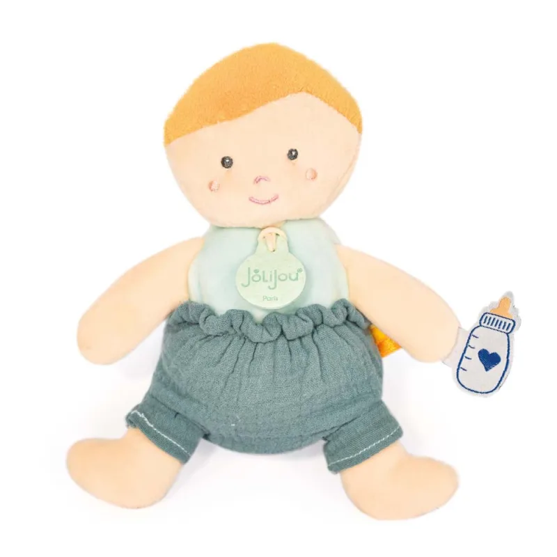 Doudou et Compagnie Paris Doudou Jolijou Bábika 18 cm zelená