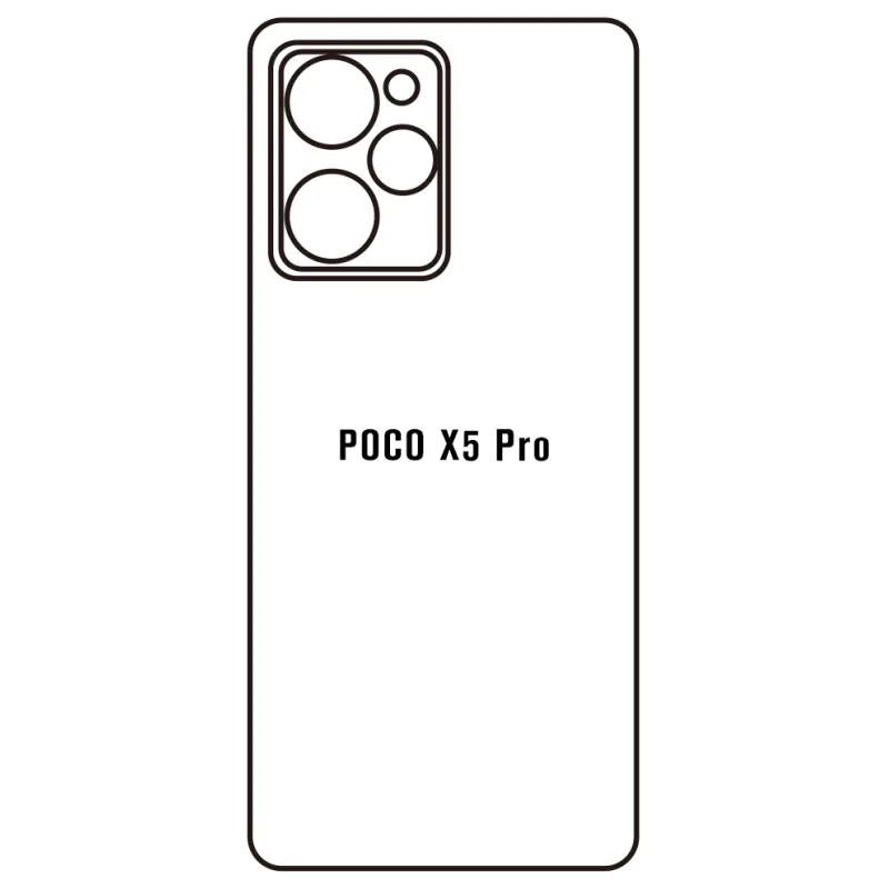 Sunshine Xiaomi POCO X5 Pro 5G Zadná Hydrogél ochranná fólia Strih: Zadná časť 2, Typ fólie: Číra