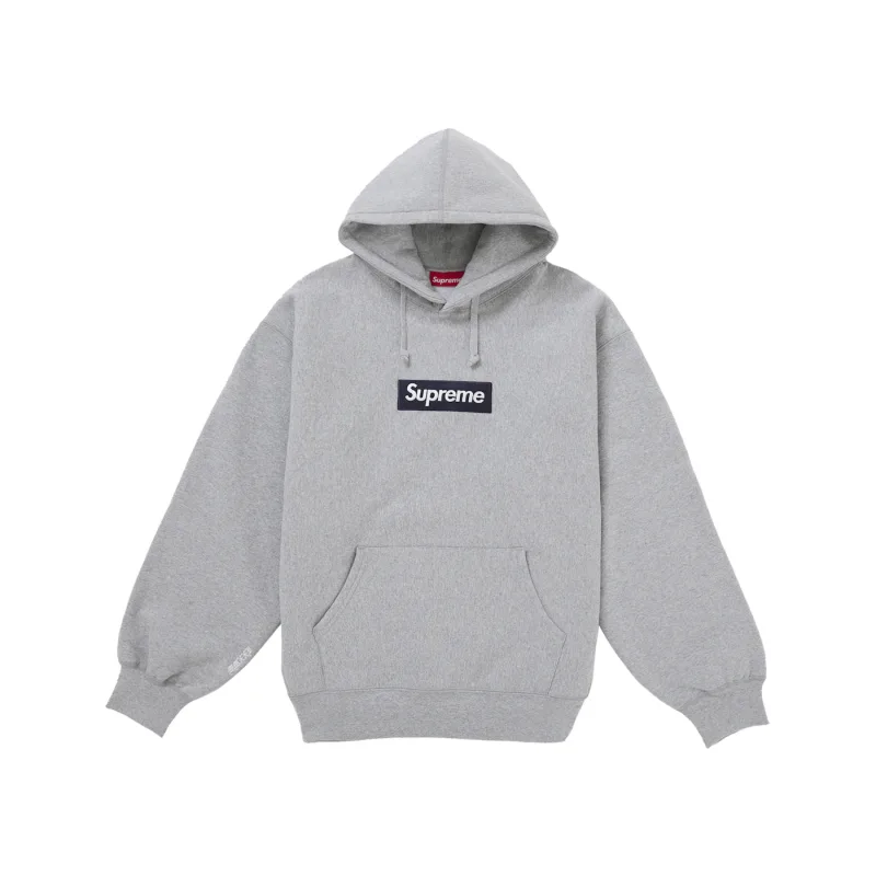 Supreme Box Logo Hooded Sweatshirt (FW25) Heather Grey - L