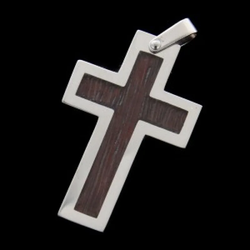 Prívesok krížik z chirurgickej ocele KA O055