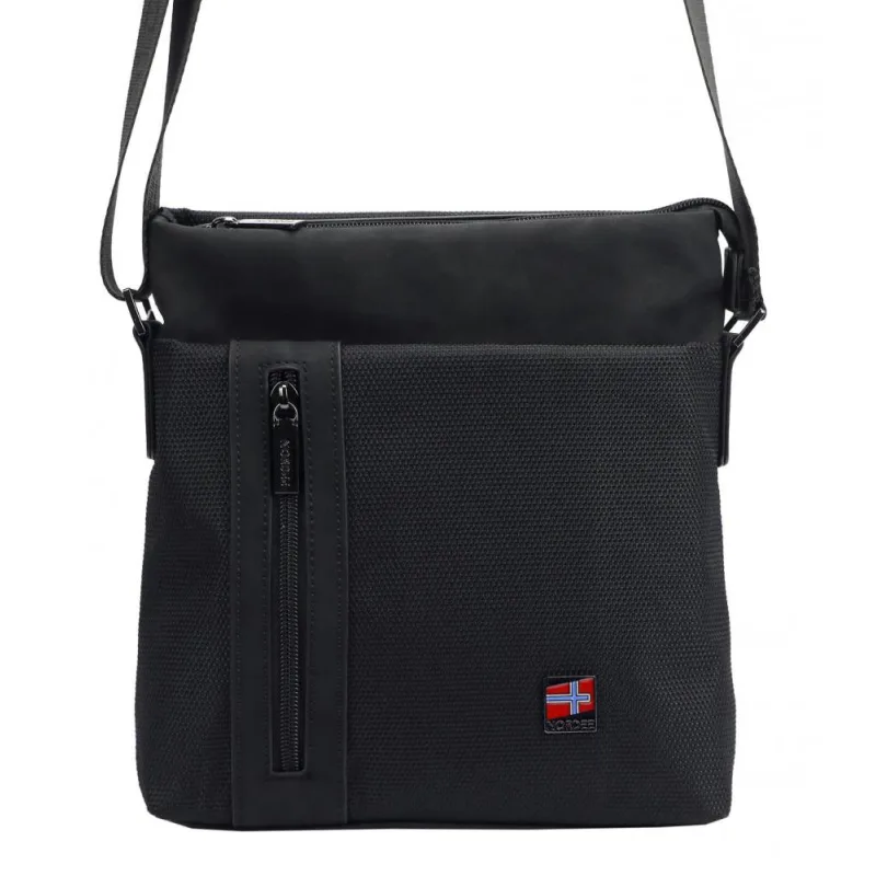 Nordee Pánska crossbody taška 23 x 24 cm čierna