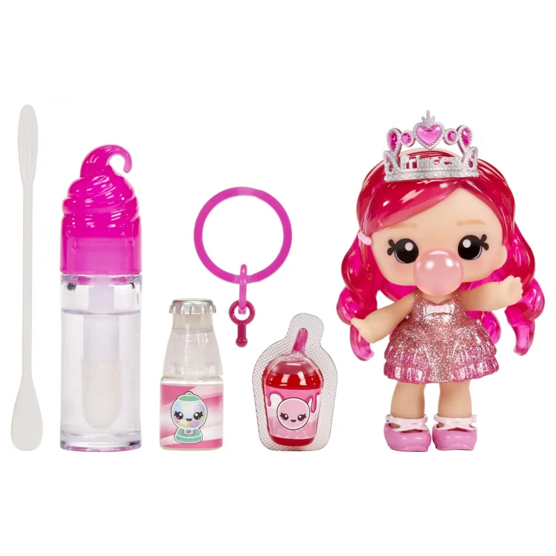 MGA Yummiland Malá bábika s leskom na pery - Bianca Bubblegum