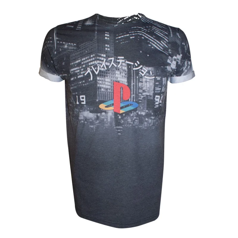 Playstation - Sublimation City Landscape (tričko)