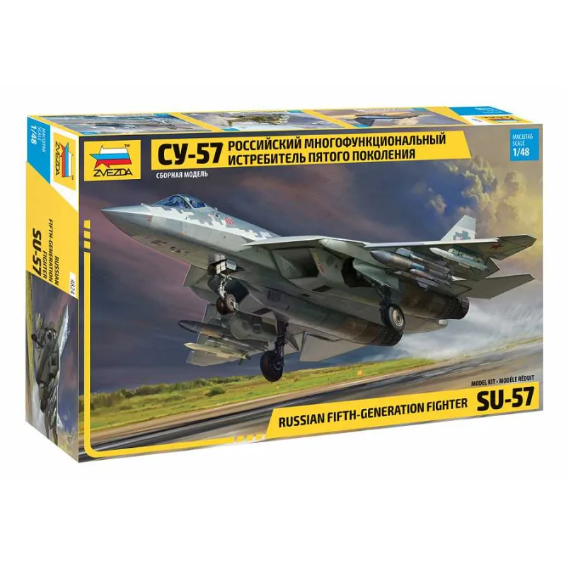 Zvezda Model Kit lietadlo 4824 - Suchoi SU-57 (1:48)