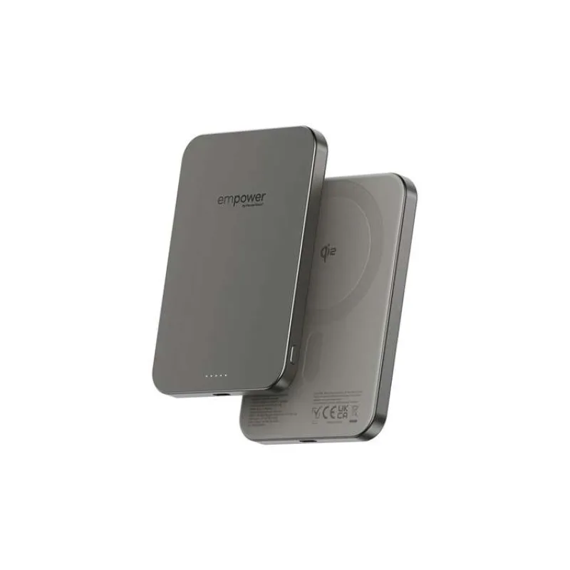 PanzerGlass EMPOWER Wireless Qi2 Powerbank 5.000 mAh - Titanium (EM82419)