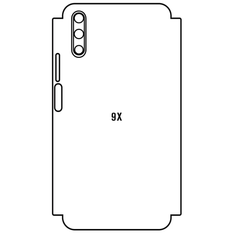 Sunshine Honor 9X Zadná Hydrogél ochranná fólia Strih: Zadná časť a rám 5, Typ fólie: Číra