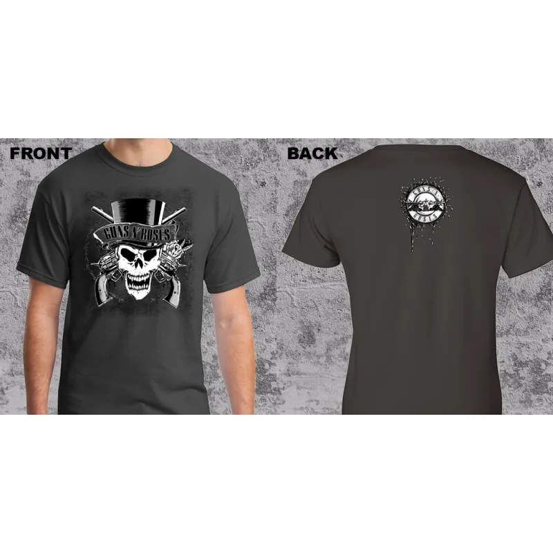 Guns N Roses - Skull Grey (Anthracite) (tričko)