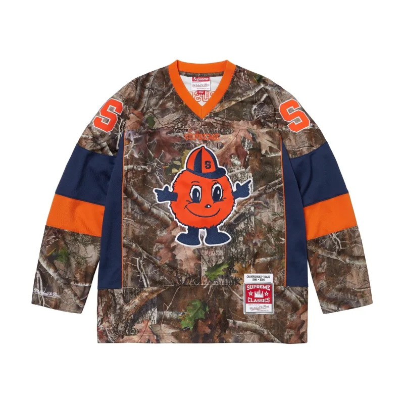 Supreme Mitchell & Ness NCAA Hockey Jersey Woodland Camo - M