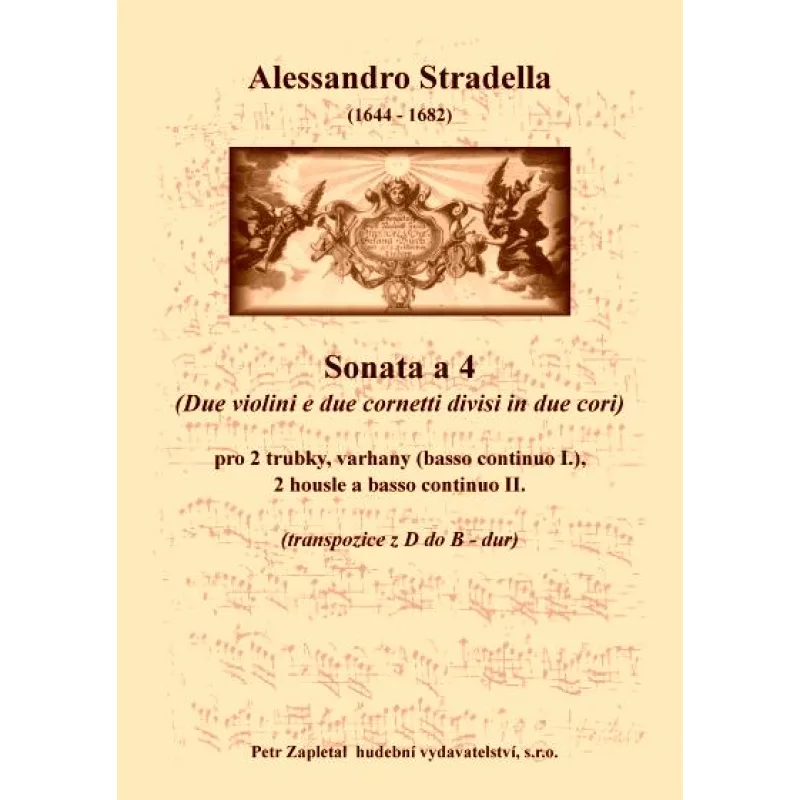 NotaNota Sonata a 4 (transpozice do B - dur) (Due violini e due cornetti divisi in due cori)