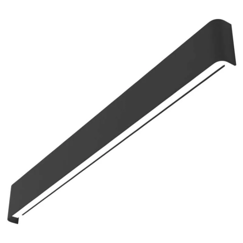 IMMAX NEO LÍNEA SMART nástěnné svítidlo 76cm 40W černé Zigbee 3.0, TUYA (07137-B)