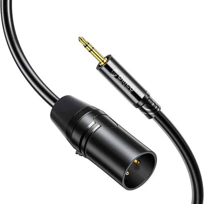 Orico AXKF mini jack 3,5 mm na XLR samica audio kábel 5 m - čierny