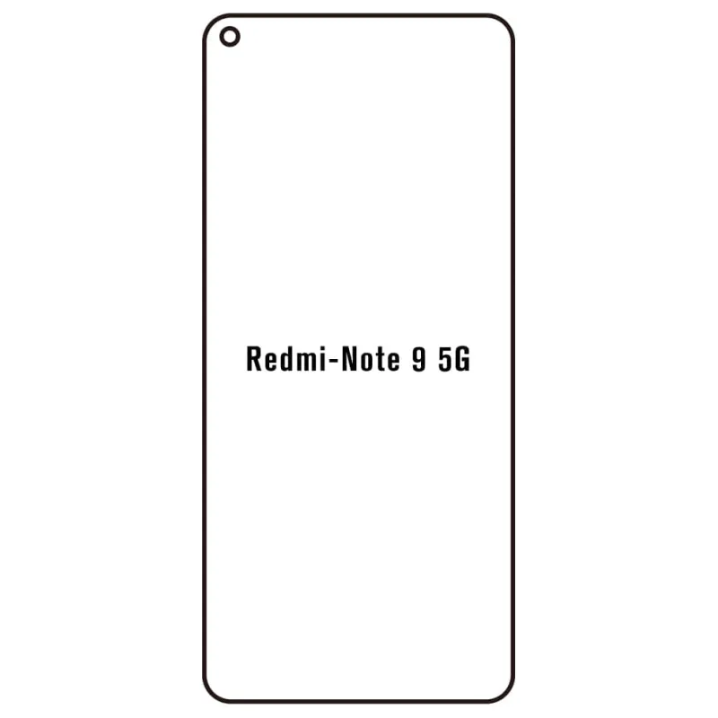 Sunshine Xiaomi Redmi Note 9 5G Predná Hydrogél ochranná fólia Strih: Predná 1, Typ fólie: Anti-Spy (Privacy)