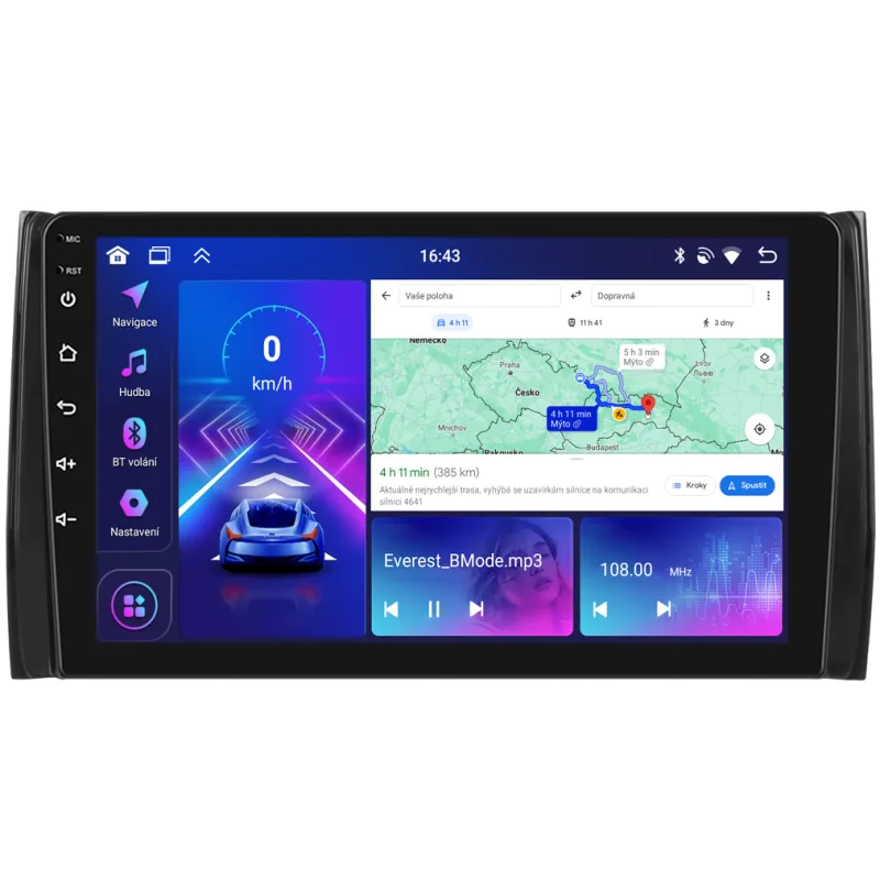 Bmode 2DIN autorádio BEX219 Android, Škoda Kodiaq / Karoq BEX-UN06/A8278