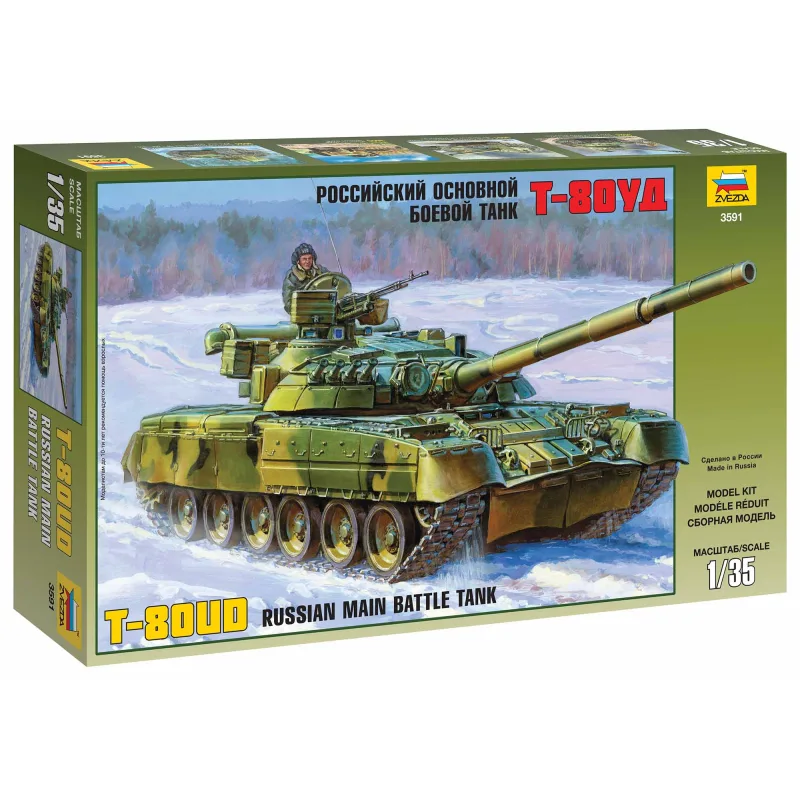Zvezda Model Kit tank 3591 - Ruský hlavný bojový tank T-80UD (1:35)