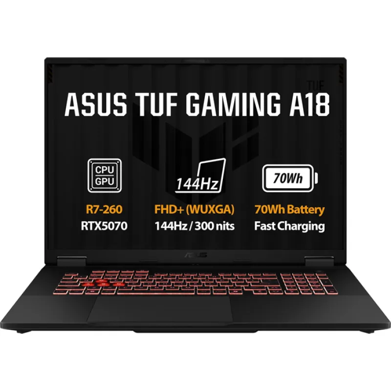 ASUS TUF Gaming A17 FA706IU-H7015T R7-4800H, 16GB, 1TB SSD, GTX1660Ti (6GB), 17,3" FHD, Win 10, Fortress Gray