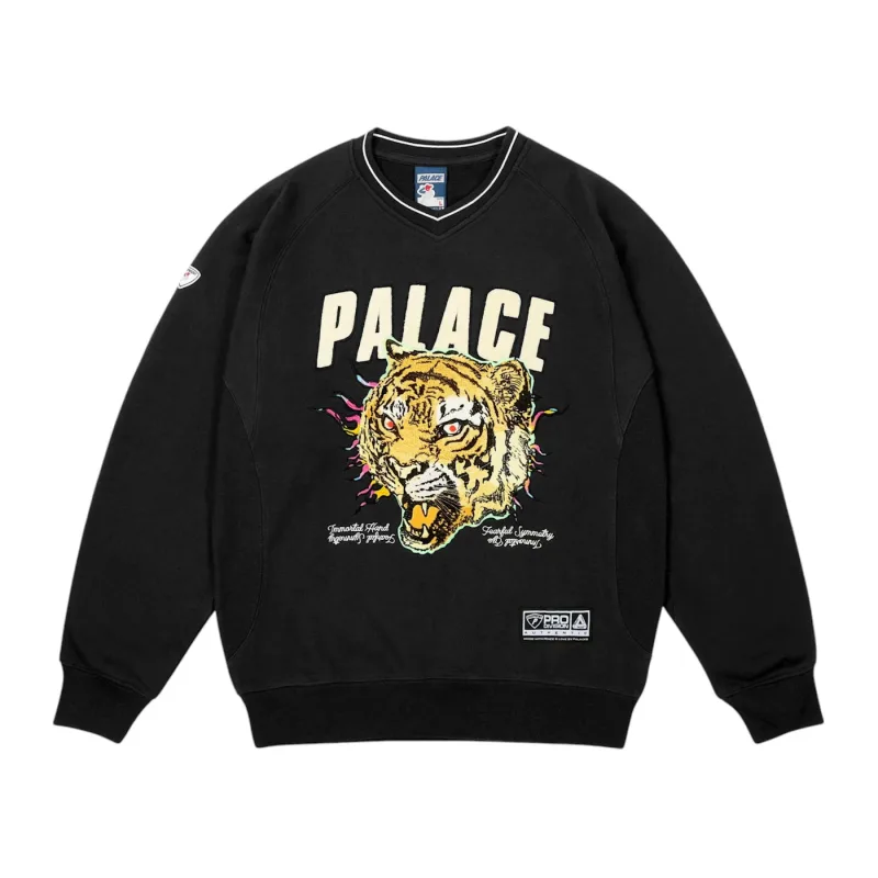 Palace Tora Tora Crew Black - XL