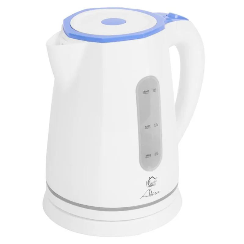 Kanvica MagicHome Adira 1,8 l, rýchlovarná, bielo-modrá