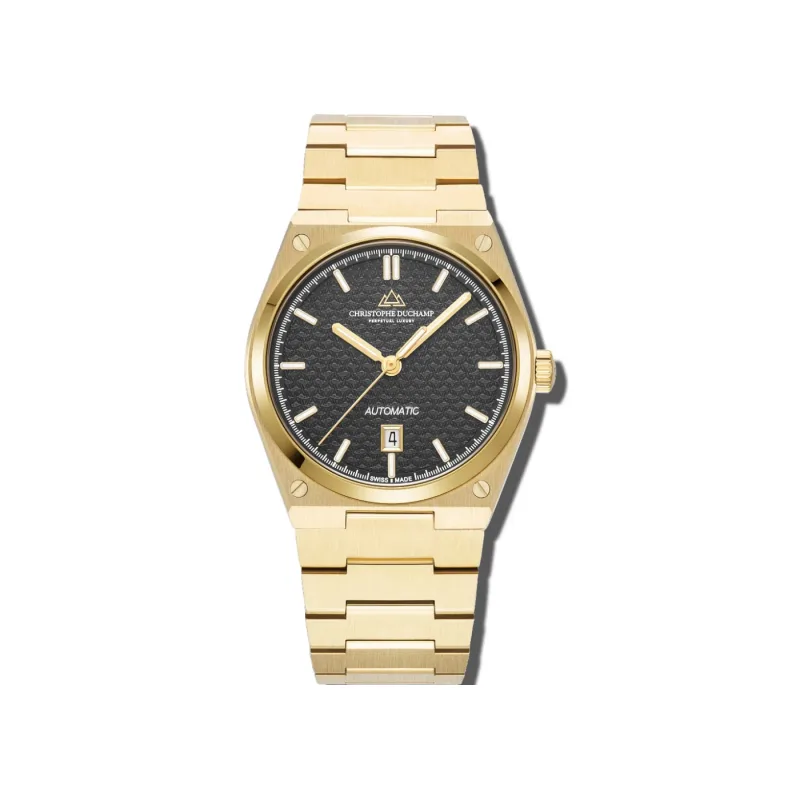 Christophe Duchamp Attitude Auto - Black Dial & 316L Stainless Steel Strap CD8801-04 - OS