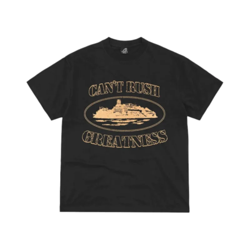 Corteiz x Central Cee Can't Rush Greatness Tee Black - XXL