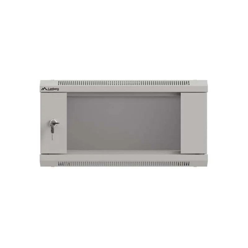 LANBERG RACKOVÁ SKRIŇA 19" NÁSTENNÁ 4U/540X350 (FLAT PACK) S PRESKLENÝMI DVERAMI ŠEDÁ (WF03-5304-10S)