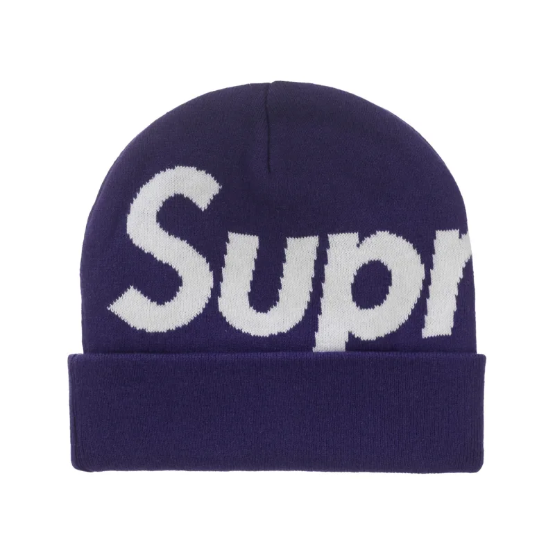 Supreme Big Logo Beanie (FW25) Purple - OS