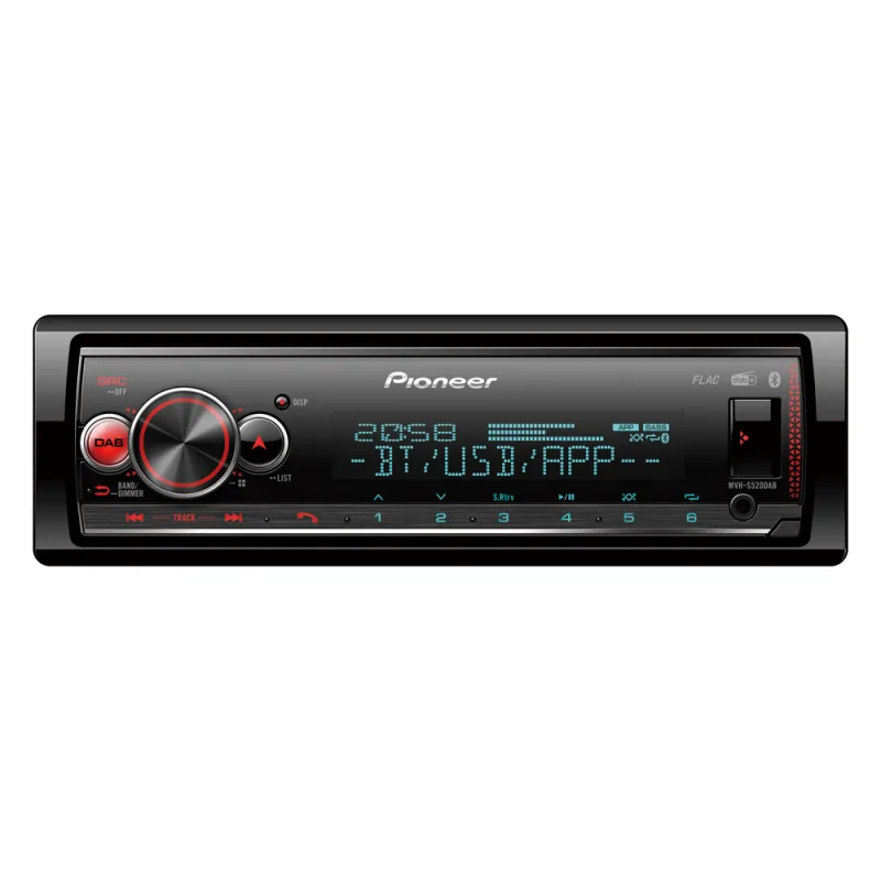 Pioneer MVH-S520DAB USB, Bluetooth, DAB+, měnitelné podsvícení MVH-S520DAB