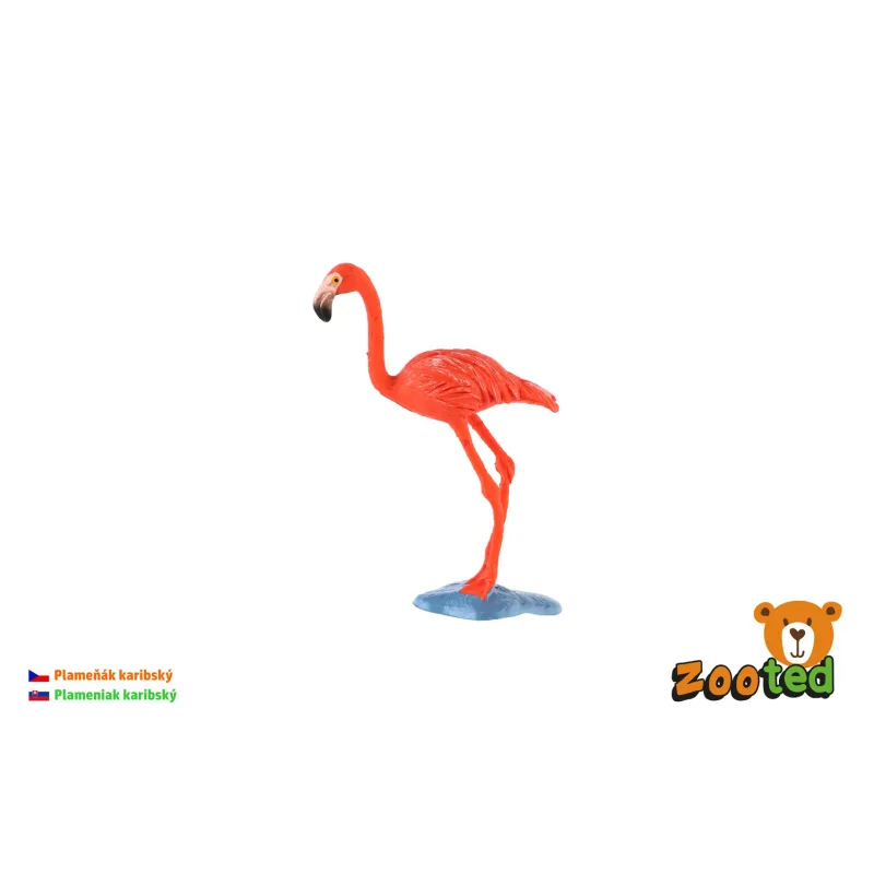 ZOOted Plameniak karibský zooted plast 9cm