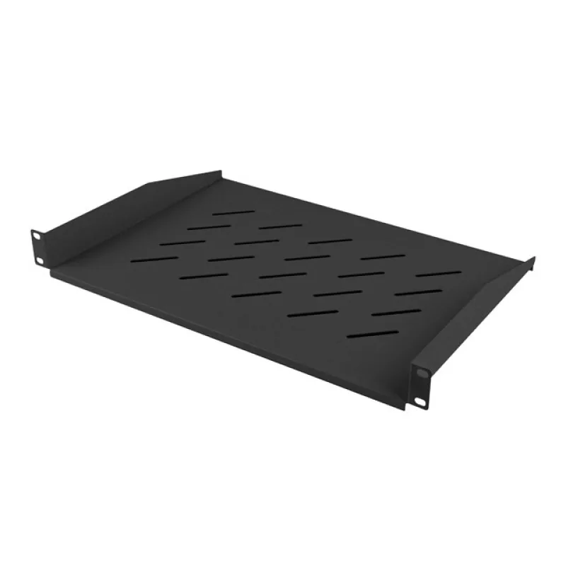 LANBERG 19" PEVNÁ POLICE 1U/483X315MM MAX. NOSNOST DO 25 KG ČERNÁ AK-1008-B