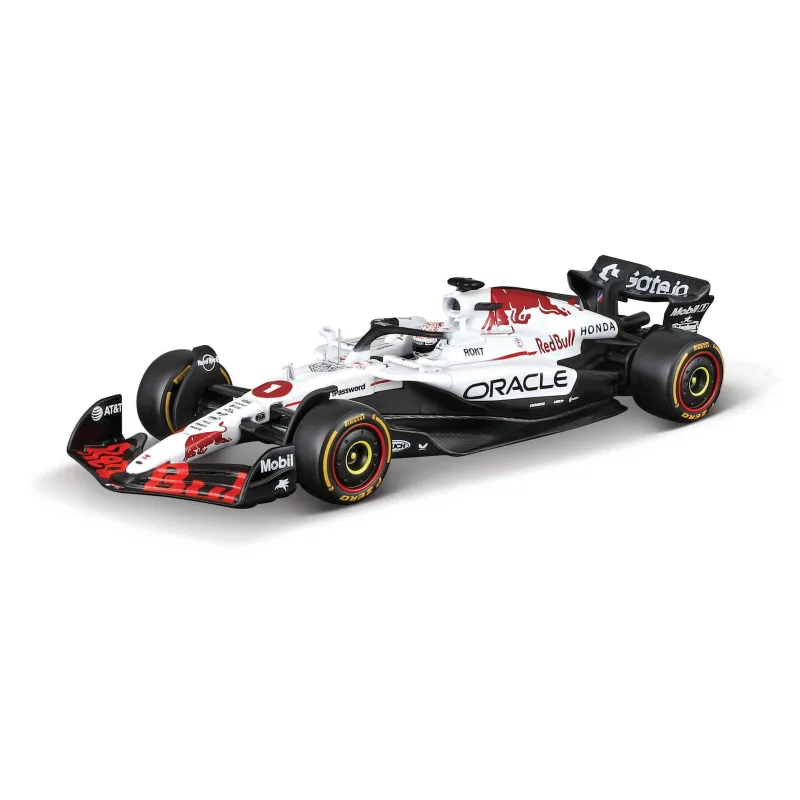 Bburago – RACE Formula F1 Oracle Red Bull Racing RB21 (2025) s prilbou, #1 Max Verstappen, 1:18