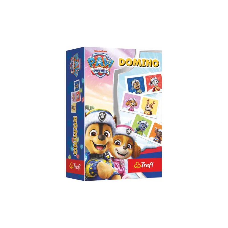Trefl Domino papierové Labková patrola/Paw patrol 28 kartičiek spoločenská hra v krabici 10x15x4cm