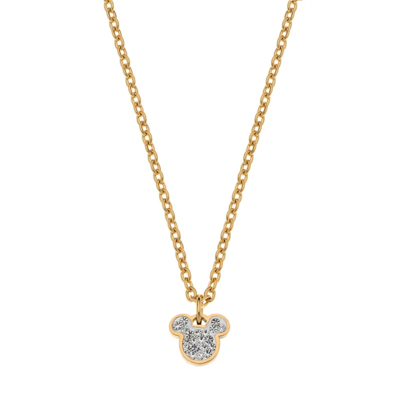 Disney detský náhrdelník Mickey Mouse pozlátená oceľ N600581YRWL-B.SK