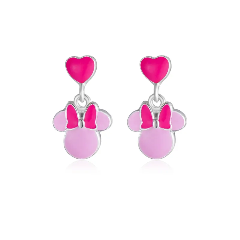 Disney detské náušnice MINI Minnie strieborné ES00111SL.CS